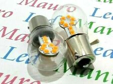 Lampadina P21W Led BA15S 1156 G18,5 Freccia 18 SMD 3030 Vetro GIALLO Auto 12V PV