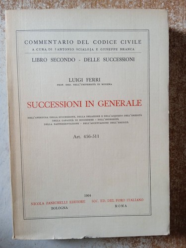 Successioni generale libro - in,