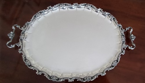 Elegante vassoio argento - vassoio,