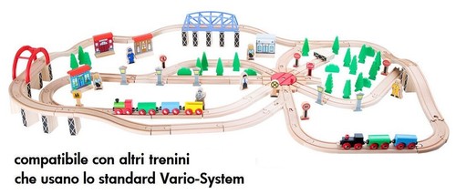Trenino legno traffico di - in,