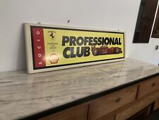 INSEGNA SHELL PROFESSIONAL CLUB SOCIO PER FERRARI PERFETTA.MISURE:104X31