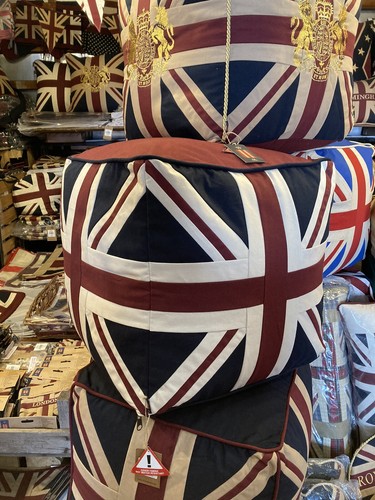 Union jack pouf - /, arazzo