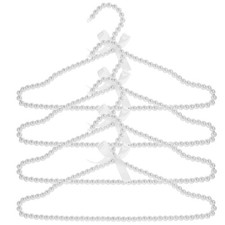  4 Pcs Grucce Per Abiti Stampelle Vestiti Appendiabiti Perle in Plastica