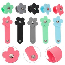  10PCS Organizzatore Avvolgicavo: Clip Porta Auricolari in Silicone - Cavo Portatile