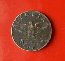 5 CENTESIMI 1942 ERRORE -