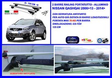 Barre Portatutto Portapacchi Alluminio - Chiavi Antifurto per  Qashqai 2006>