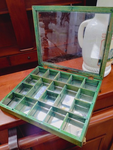 Bacheca legno vintage verde - legno,