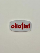 Insegna Targa espositiva murale a parete OLIO FIAT 3D Logo
