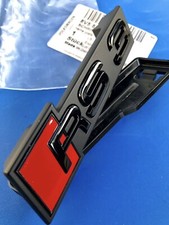 LOGO AUDI RS3 8V 2017 + CALANDRE SUPPORT A3 S3  BADGE ORIGINAL NOIR BRILLANT