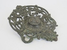 CALAMAIO ANTICO IN BRONZO STILE ECLETTICO DA COLLEZIONE DECORAZIONE FLOREALE CG1