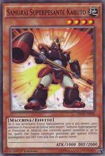 YU-GI-OH! 3x NECH-IT008 Samurai Superpesante Kabuto Comune Italiano Yugioh 