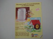 advertising Pubblicità 1989 COCCIO e SVEGLIA MULINO BIANCO