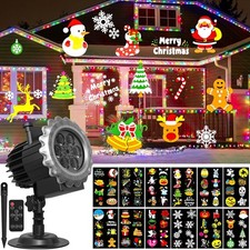 OUSFOT Proiettore Natale Esterno, Proiettori per Esterni 12 Diapositive, con... 