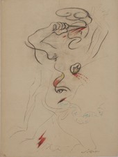 André MASSON : La Honte - Lithographie signée