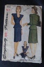 modello sartoriale Simplicity Pattern 1172