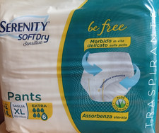 112 PANNOLONI PANTS A SLIP SERENITY SENSITIVE EXTRA TAGLIA XL 8 CONF.DA 14 PEZZI