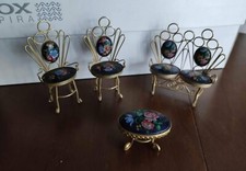 Salotto Mobili Fatto A Mano ottone Miniatura D'epoca,Casa Bambole