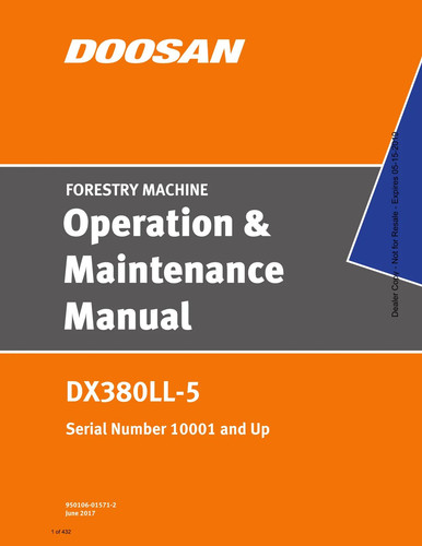 Doosan dx380ll manuale - doosan, dx380ll-5