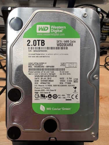Western digital wd20earx - 2, tb