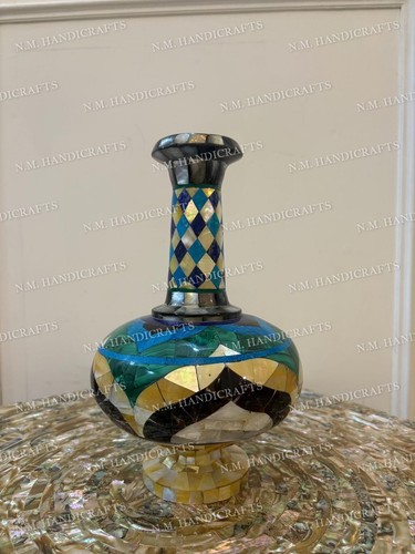 Vaso marmo intarsio - marmo, 30",