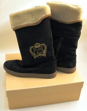 STIVALI SCAMOSCIATI ALVIERO MARTINI - TG. 38 - NERI - CAMOSCIO X RAGAZZA - DONNA