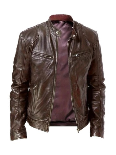 Giacca pelle uomo vera - ,