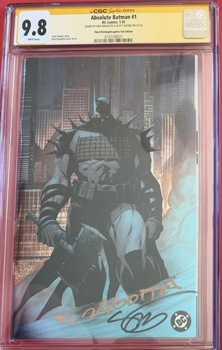 Absolute batman cgc 9 8 - batman, 9.8
