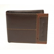 Portafoglio in pelle c/patta e