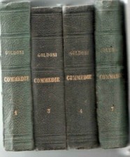 1891-1893 -  GOLDONI - 45 SCRITTI TEATRALI - 4 VOLUMI