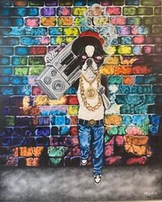 Quadro Pop Art Graffiti Boston