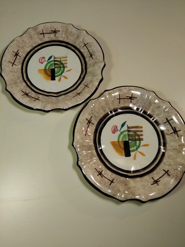 Pair ceramic dishes - pair, of