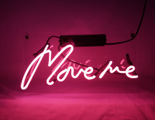 Insegna love rosa neon - love, me