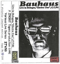 BAUHAUS RARE LIVE IN BOLOGNA ELECTRA UNO 1981 CASSETTE TAPE MADE IN GREECE