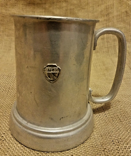 Tazza birra vintage alluminio - vintage,