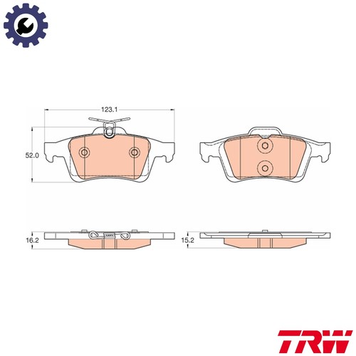 Set pastiglie freno - set,