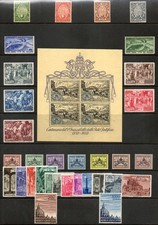 VATICANO 1933 ANNO SANTO 39 SEDE VACANTE 49 UPU BASILICHE 51 CALCEDONIA, 52 BF1.