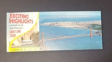 SAN FRANCISCO GRAY LINE TOUR POSTCARD BOOK TRIP SOUVENIR EXCITING HIGHLIGHTS