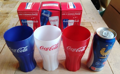 Lot verres can coca cola - +,