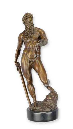 Scultura bronzo nettuno dopo - bronzo,