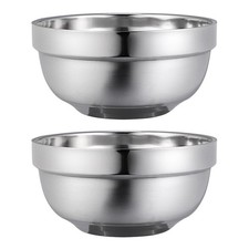  2 Pcs Insalatiera Acciaio