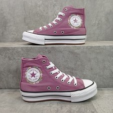 Sneakers alte Converse Chuck Taylor All Star Lift Platform da ragazza taglia UK 1,5