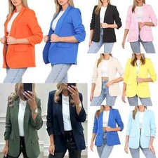 Blazer donna manica increspata