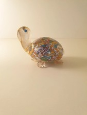 Tartaruga in Vetro di Murano Millefiori Oro - Vintage Italy