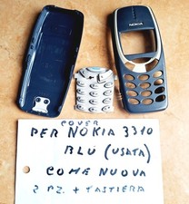 Cover per Nokia 3310 blu 2 pezzi + tastiera originale, usato come nuova