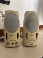 Sony SRS-PC41 Vintage PC Speaker - Beige Color - Shielded Speaker Tested Working