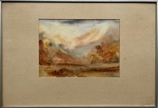 Acquerello Larghezza Paesaggio