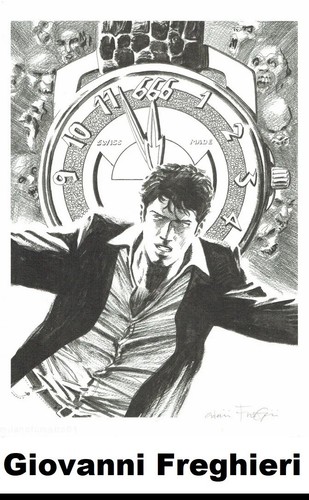Dylan dog stampa 30x42 - dylan, limited