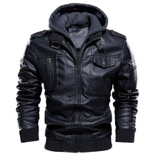 CARWORNIC Giacca Uomo Ecopelle