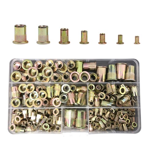 Kit dadi rivetti 192 pezzi
