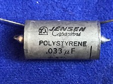 JENSEN, DANIMARCA, Condensatore in polistirolo, RTTE, 0.033uF, 200 WVDC, +/- 5%